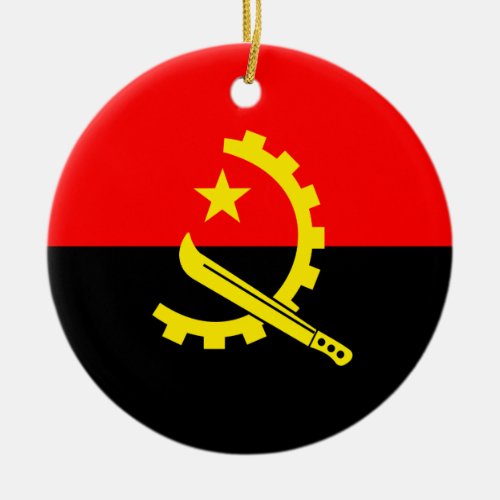 angola flag ornament