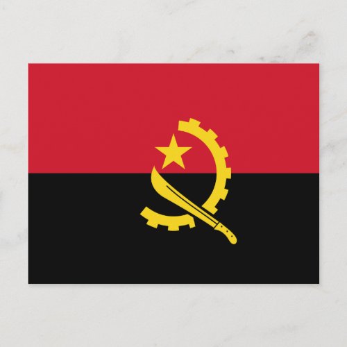 Angola Flag Postcard