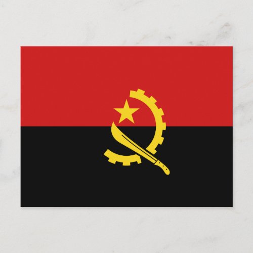 Angola Flag Postcard