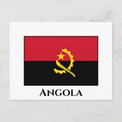 Angola Flag Postcard