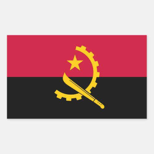 Angola Flag Sticker