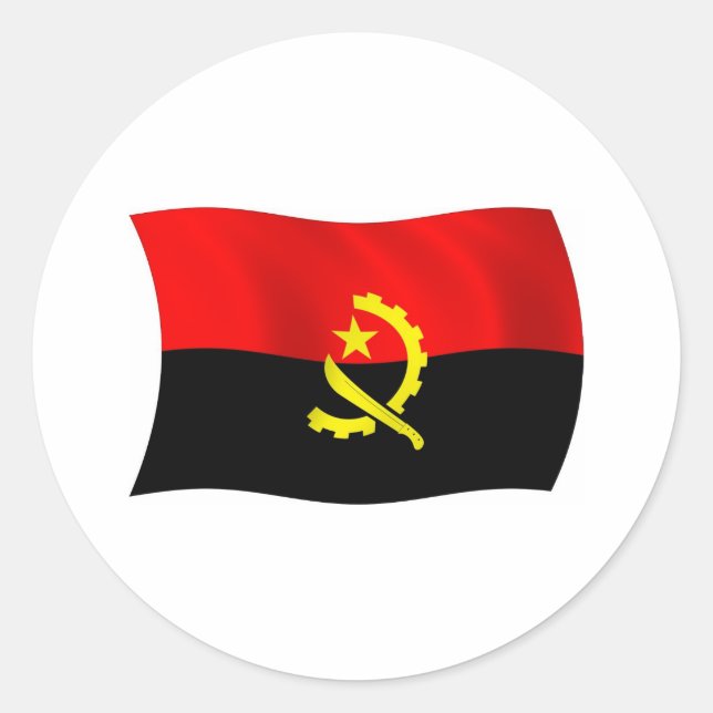 Angola Flag Sticker (Front)