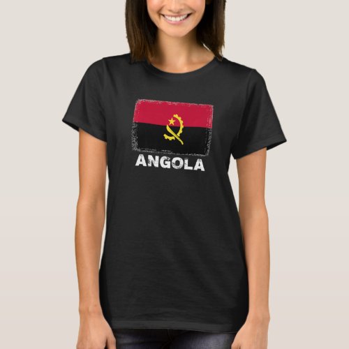 Angola Flag  Support Angolan People Women Men T_Shirt