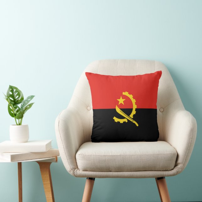 Angola flag throw pillow (Chair)