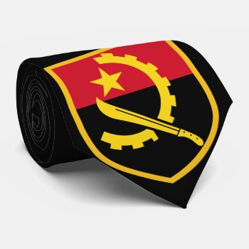 Angola Flag Tie by GrooveMaster at Zazzle