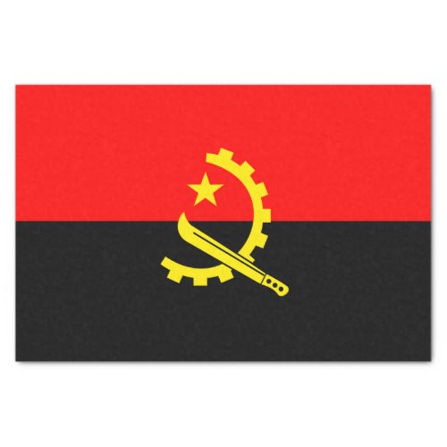 angola flag tissue paper