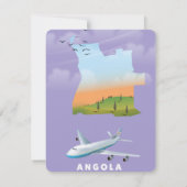 Angola illustrated map poster (Back)