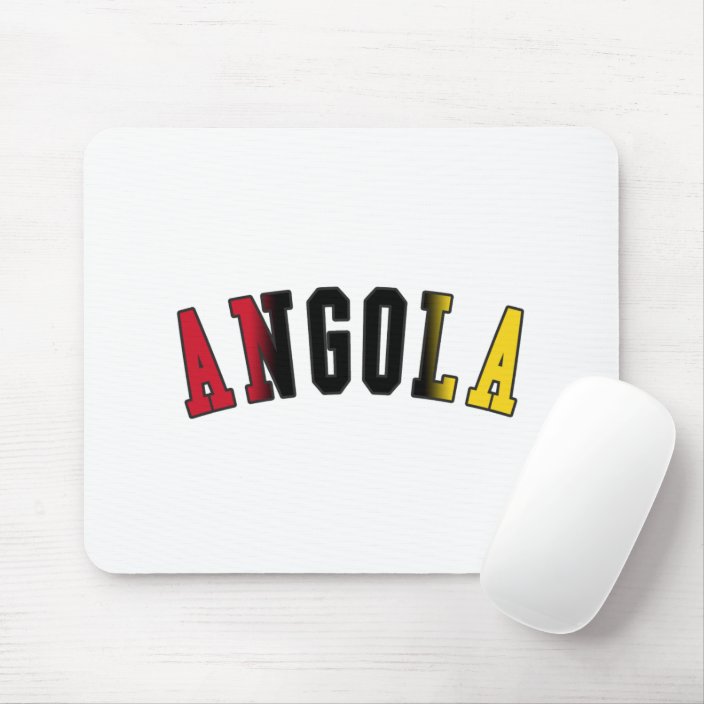 Angola in National Flag Colors Mousepad