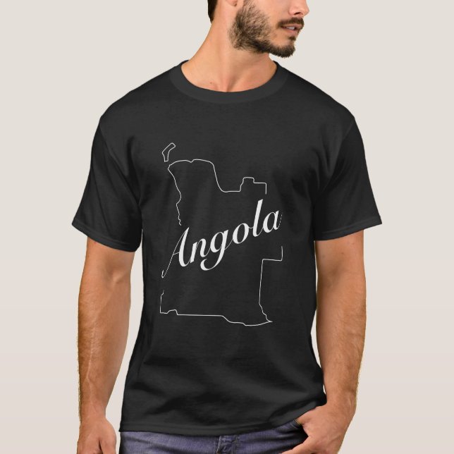 Angola map outline T-Shirt (Front)