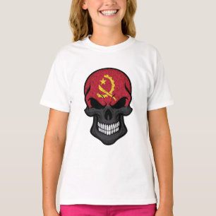 Angola Smiling Skull Flag T-Shirt