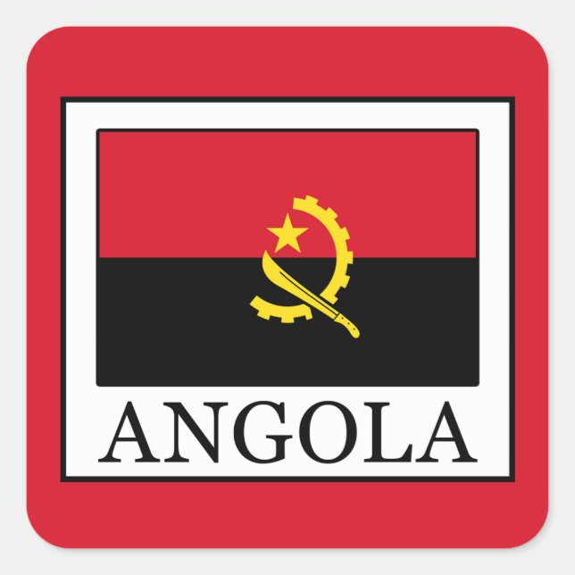 Angola Square Sticker (Front)