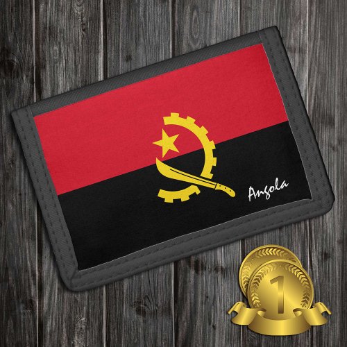 Angolan flag fashion Angola patriots  sports Trifold Wallet