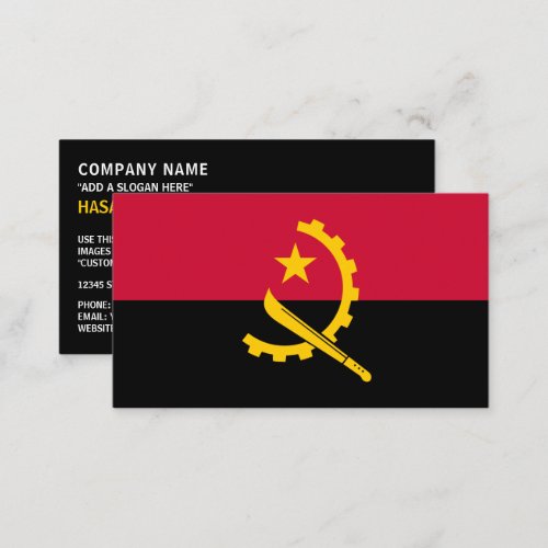 Angolan Flag Flag of Angola Business Card