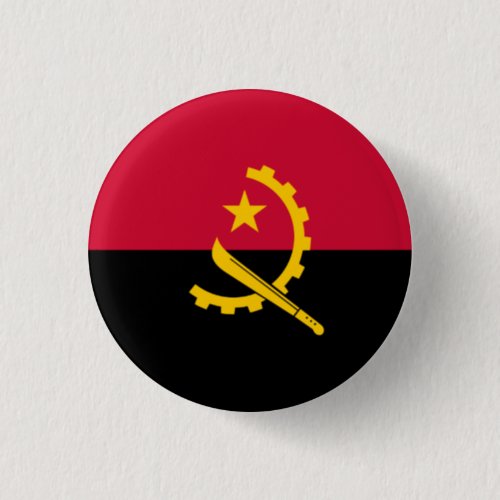 Angolan Flag Flag of Angola Button