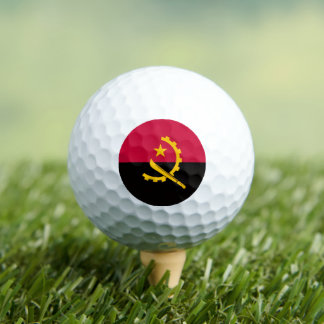 Angolan Flag, Flag of Angola Golf Balls
