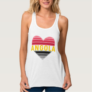 Angolan Heart, I Love Angola Tank Top