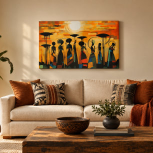 Angolan Sunset 36x24 Acrylic Wall Art
