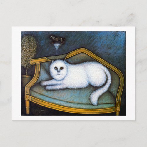 Angora cat Morris Hirshfield Postcard