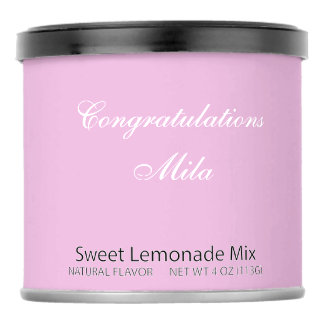 Angora Pink Congratulations Custom party drink mix