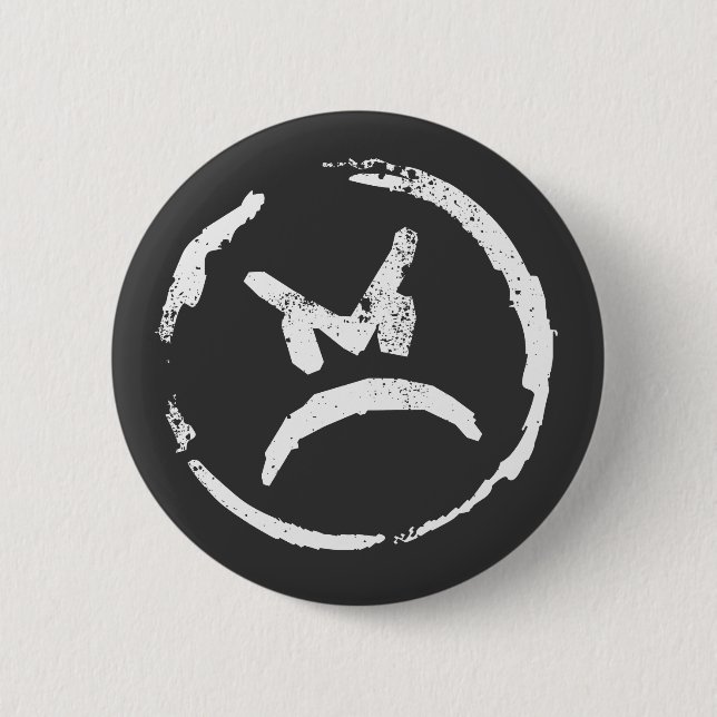 Angry 2 pinback button (Front)