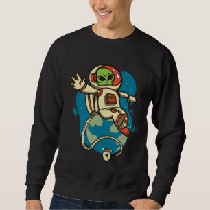 Angry alien space sweatshirt