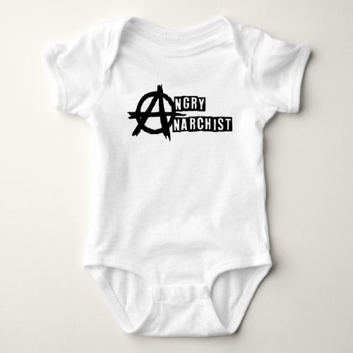 Angry Anarchist baby onsie Baby Bodysuit