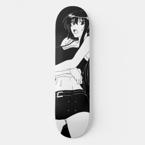 Angry Anime Girl Skateboard Deck