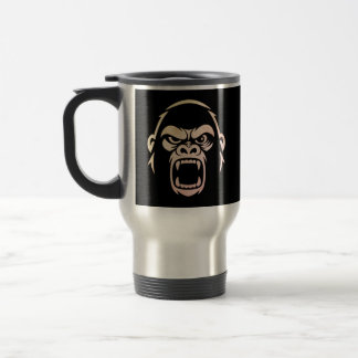 Angry Ape-Calm Ape 2Tone-Stressed Ape Studios Logo Travel Mug
