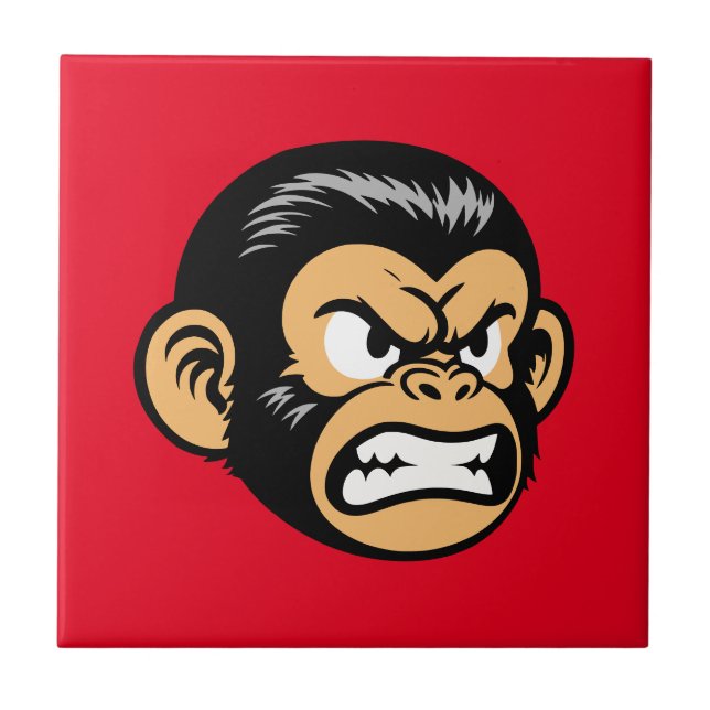 Angry Ape Ceramic Tile (Front)