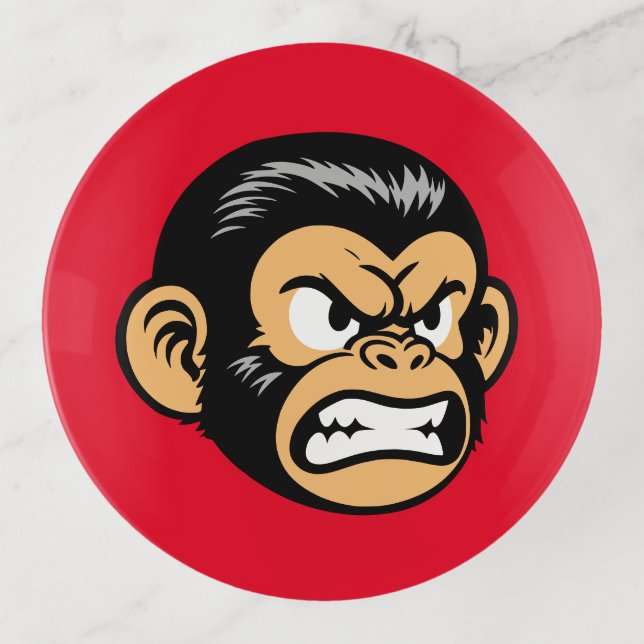 Angry Ape Trinket Tray (Front)