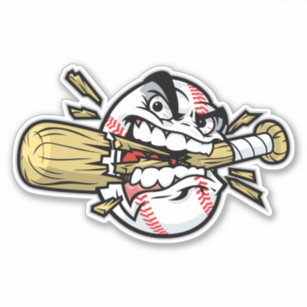 Angry Baseball Sticker