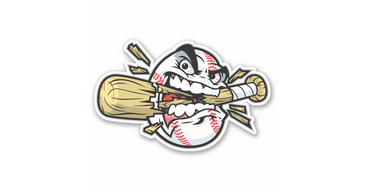 Angry Baseball Sticker Zazzle