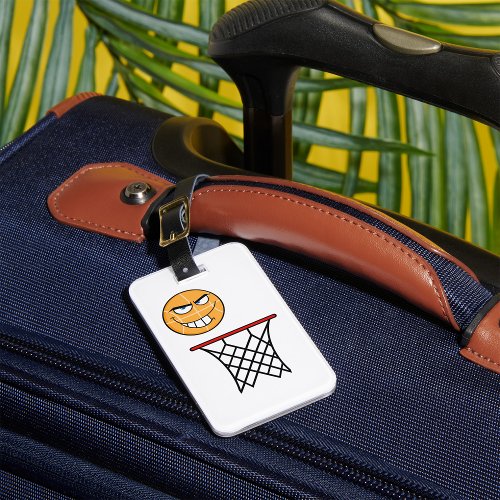 Angry Basketball Luggage Tag