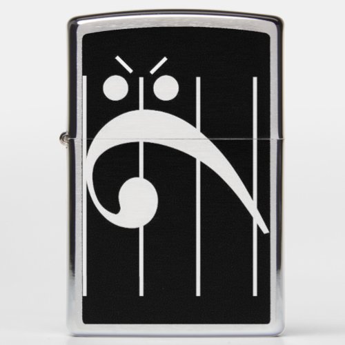 Angry Bass Clef ZIPPO LIGHTER