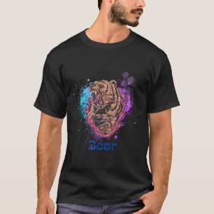 Angry bear gift idea t-shirt