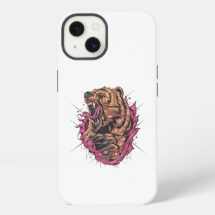Angry Bear Roar Fierce Wildlife Phone Case" iPhone 13 Case