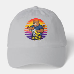 Angry Bear with Cheese Grater Hat and Sunglasses