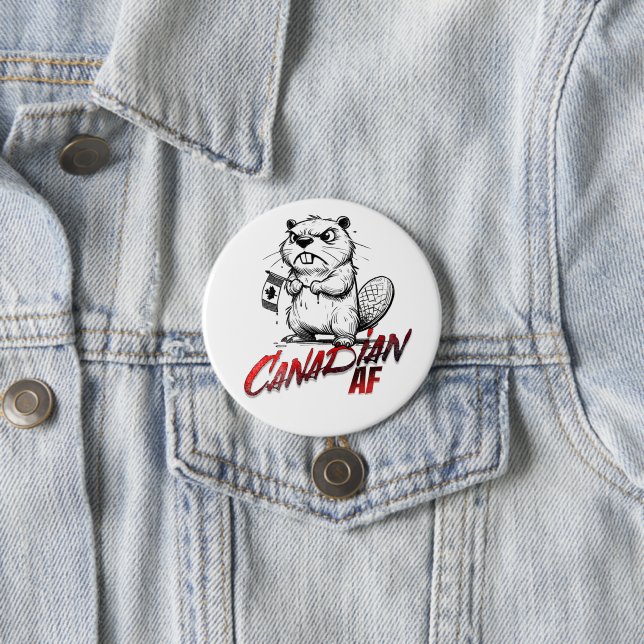 Angry Beaver Canadian AF Button (In Situ)