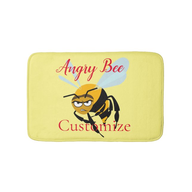 Angry Bee Thunder_Cove Bath Mat (Front)