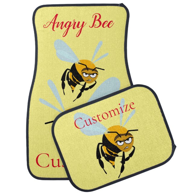 Angry Bee Thunder_Cove Car Floor Mat (Set)