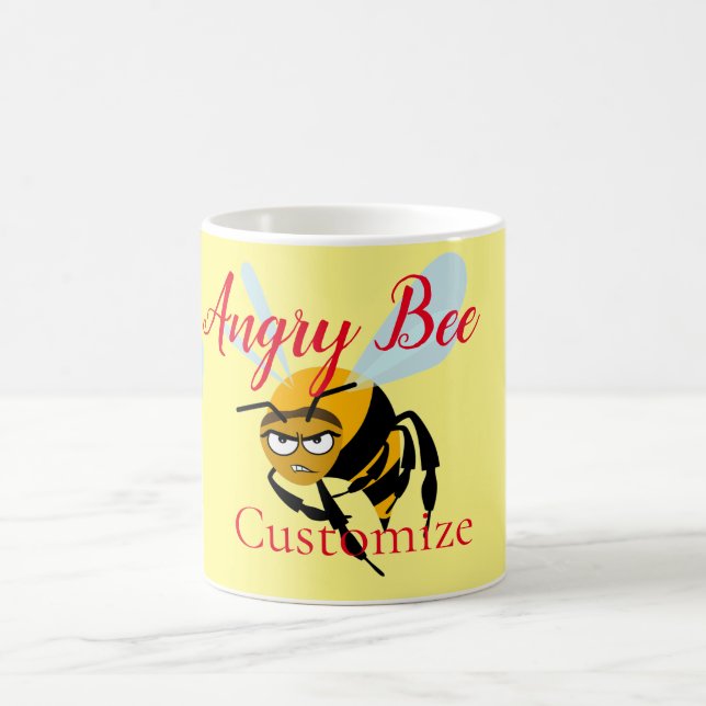 Angry Bee Thunder_Cove Coffee Mug (Center)