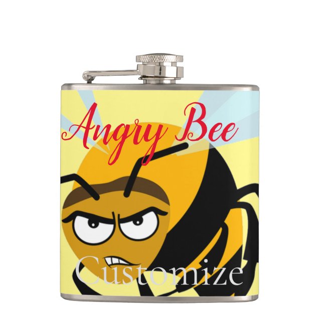 Angry Bee Thunder_Cove Flask (Front)