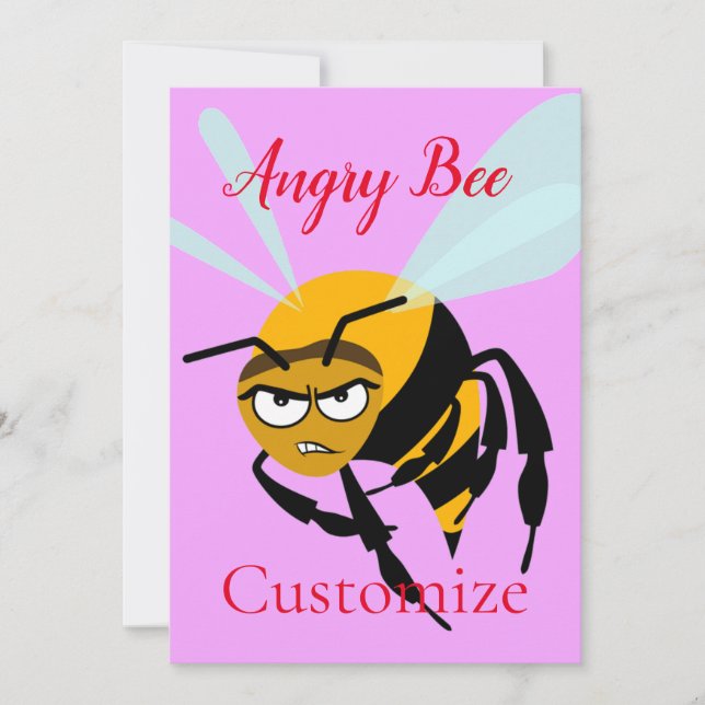 Angry Bee Thunder_Cove Invitation (Front)