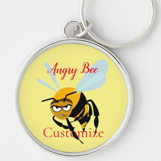 Angry Bee Thunder_Cove  Keychain (Front)