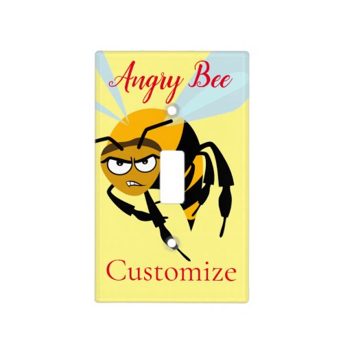 Angry Bee Thunder_Cove  Light Switch Cover