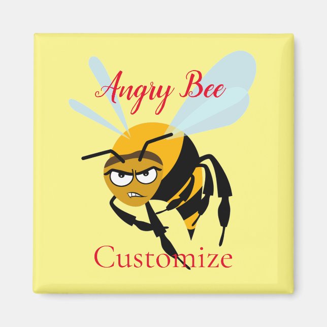 Angry Bee Thunder_Cove Magnet (Front)