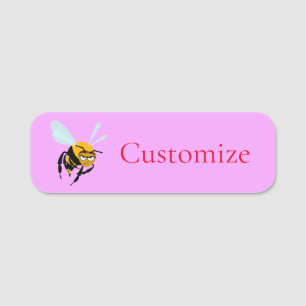 Angry Bee Thunder_Cove Name Tag