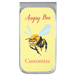 Angry Bee Thunder_Cove Silver Finish Money Clip