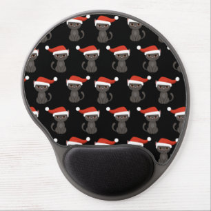Angry Black Cat Funny Christmas Gifts Halloween Gel Mouse Pad