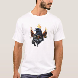Angry black eagle logo  T-Shirt